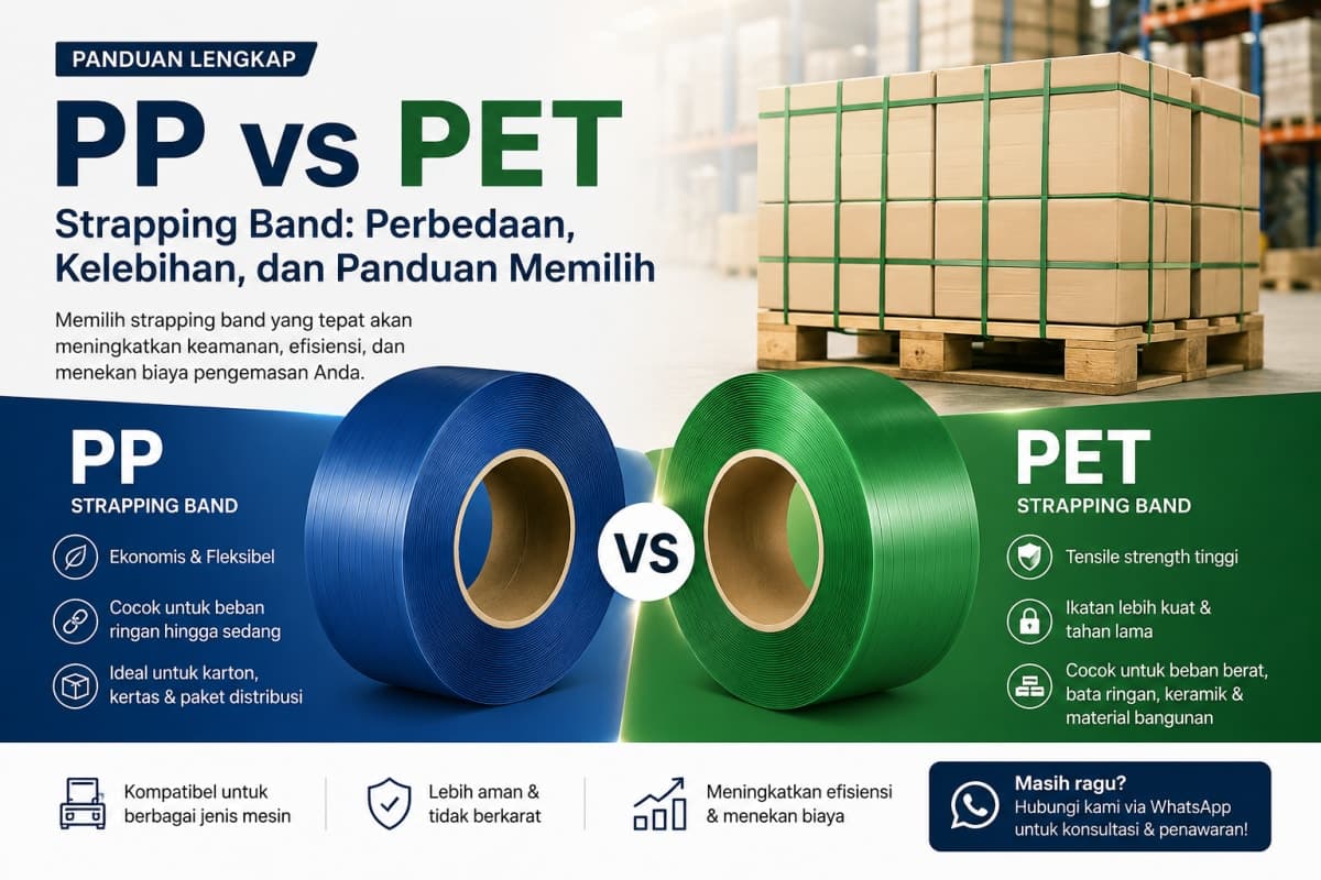 PP vs PET Strapping Band: Mana yang Tepat untuk Kebutuhan Anda?